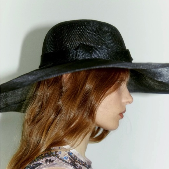 Abaca Picture hat black - Picture 2 of 3